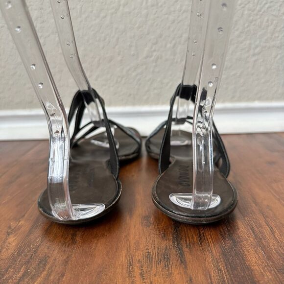 CYDWOQ Vintage Strappy Open-Toe Sandals Artsy Multi Leather USA MADE - Picture 9 of 12